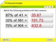 Finding percentages